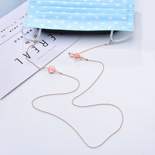 Porte-Lunettes De Lecture En Cristal, 1 Pièce, Chaîne De Cou, Perles, Chic, À La Mode, Pour Femmes, Sangle De Masque, Livraison Directe, Nouveau