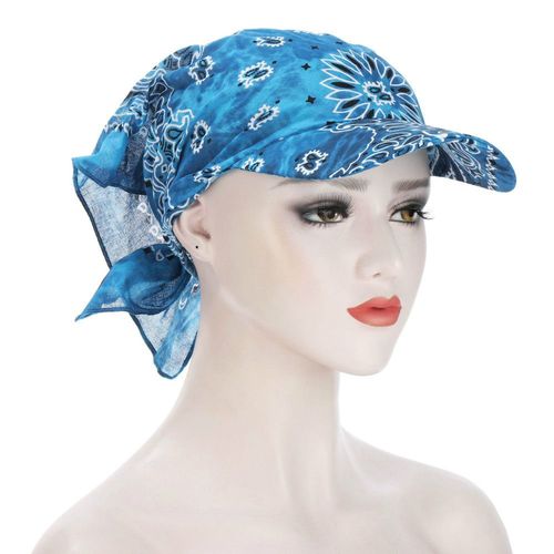 Chapeau À Visière En Soie Pour Femmes, Foulard À Large Bord, Protection Uv, Décontracté, Imprimé Fleur, Été, Plage, 2021