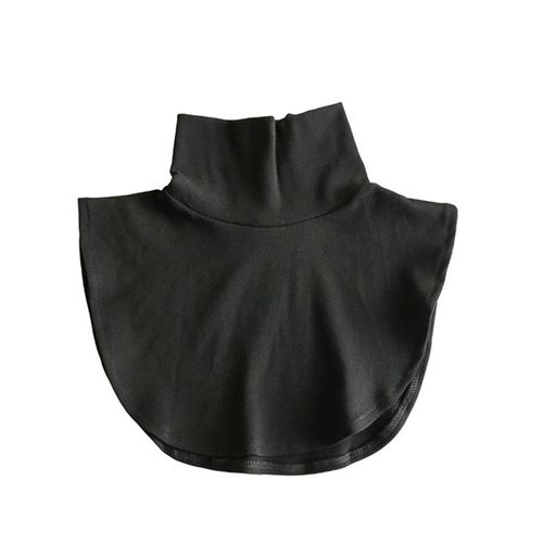 Faux Col Roulé À Rayures Pour Femmes, Chemise À Col Roulé, Pull, Col Détachable, Noir Et Blanc
