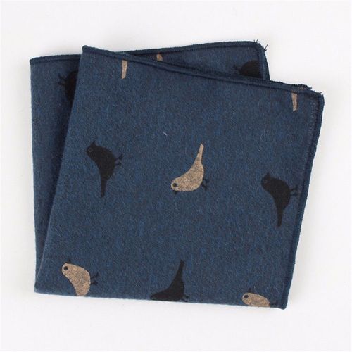 Foulards Pour Hommes, 1 Pièce, Marque À La Mode, Vintage, Comme Le Lin, Mouchoir De Poche Carré, Dessin Animé, Tendance