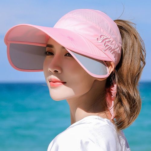 Chapeau De Soleil D'été Pour Femmes, Casquette À Visière Rétractable, Casquette À Bord Évolutif, Casquette De Baseball, Protection Uv, Chapeaux De Plage Pour Femmes