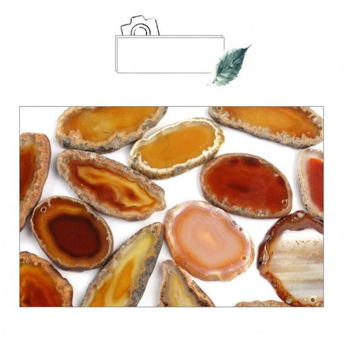 Pendentifs En Pierre Naturelle Onyx Chakra, 1 Pièce, Breloque En Quartz, Forme Irrégulière, Tranche Multicolore
