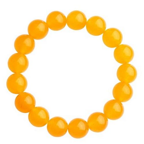 Bracelets En Pierre Naturelle Jaune Pour Femmes Et Hommes, 8mm, Perles Rondes Élastiques, Breloques À La Mode, Bijoux Cadeaux Pour Hommes