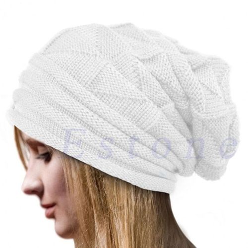 Bonnet Ample En Laine Unisexe Pour Homme Et Femme, Couvre-Chef, Surdimensionné, En Tricot, Chaud, Pour L'hiver