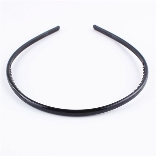 Serre-Tête Noir Ondulé Unisexe Pour Hommes Et Femmes, En Résine Plastique, Accessoire De Coiffure
