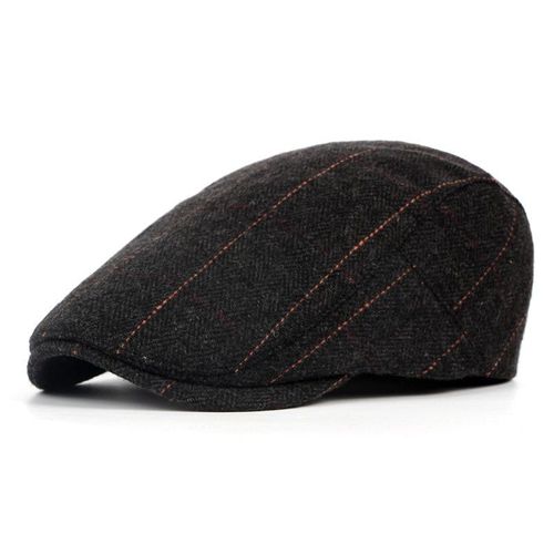 Bérets Vintage En Laine Pour Hommes, Chapeau Rayé Ivy, Casquette Plate, De Haute Qualité, Ajustable, Pour L'automne Et L'hiver
