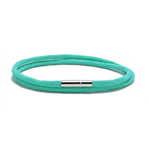 Bracelet De Corde Milan Minimaliste, Simple, Rouge, En Acier Inoxydable, Pour Femmes Et Hommes Amoureux, Bijoux Porte-Bonheur