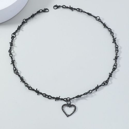 Collier Ras Du Cou En Fil De Fer Noir Pour Femme, Style Punk, Gothique, Hip-Hop, Fil Barbelé, Petites Épines, Chaîne, Cadeaux