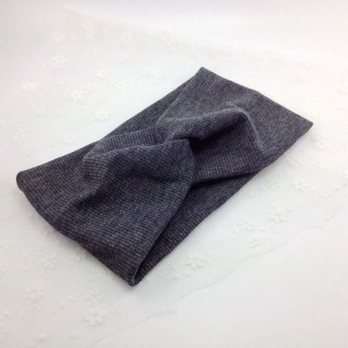 Bandeau En Coton Tricoté Pour Femmes, Turban Large, Torsadé Croisé, En Spirale, Couleur Unie, Accessoires De Maquillage Pour Filles