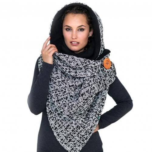 Foulard Rétro Pour Femmes, Chaud, Décontracté, Épais Et Doux, Pour L'extérieur, En Tricot, Enveloppes, Serviette, Foulard, Hiver