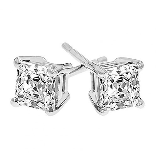 Boucles D'oreilles Rétro En Plaqué Argent Pour Femmes, 1 Paire, Brillantes, Cadeau, Piercing Pour Fête