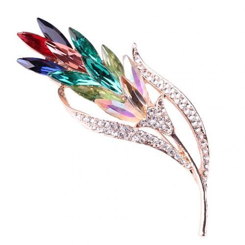 Broche En Verre Multicolore Pour Femmes, Fleur De Blé, Broche De Décoration Pour Manteau, Bijoux Cadeau