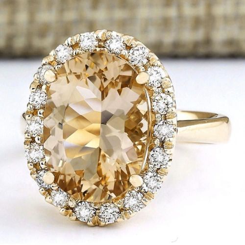 Bague De Mariage En Strass Artificiel Pour Femme, Bijou Féminin, Cadeau De Saint-Valentin, À La Mode