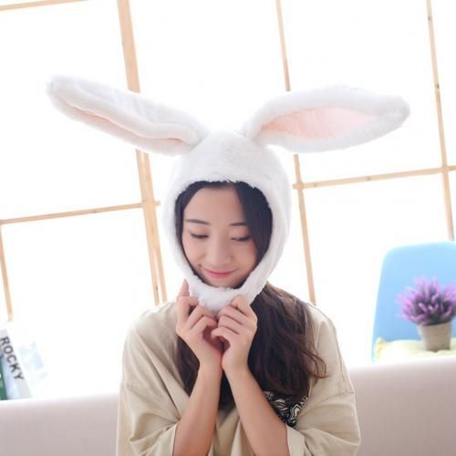 Chapeau En Peluche Pour Filles, Mignon, Oreilles De Lapin, Couvre-Tête, Couvre-Tête, Chauffe-Tête, Fournitures Photo, Casquette Coupe-Vent Chaude D'hiver Pour Fête En Plein Air