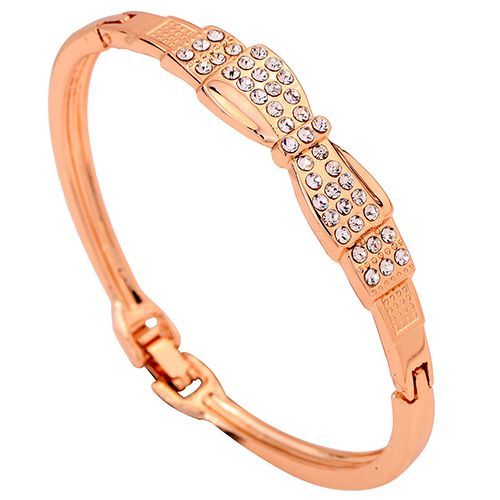 Bracelet Délicat En Strass En Forme D'arc Doré Pour Femmes, Bijoux, Manchette, Asde, 2016
