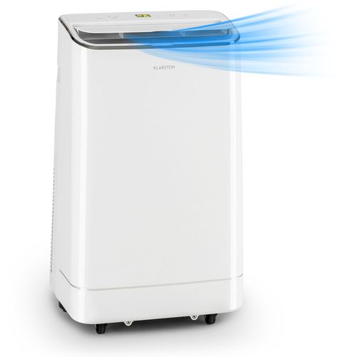 Climatiseur mobile avec evacuation - Klarstein - 12000 BTU - Fonction ventilateur & déshumidificateur - Refroidisseur d'air - Blanc