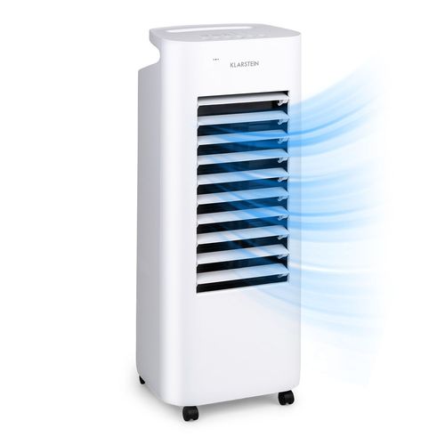 Rafraîchisseur d'air - Klarstein - silencieux - Ventilateur humidificateur d'air - 6 L - climatiseur mobile sans evacuation - Blanc