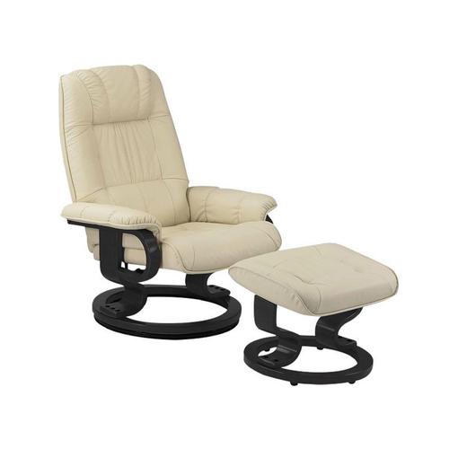 Fauteuil De Relaxation Cuir Beige - Excelly N°1