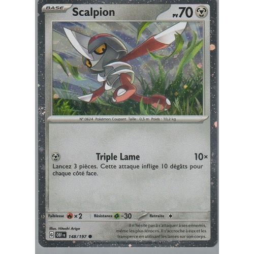 Carte Pokémon - Scalpion - 148/197 - Mosaique