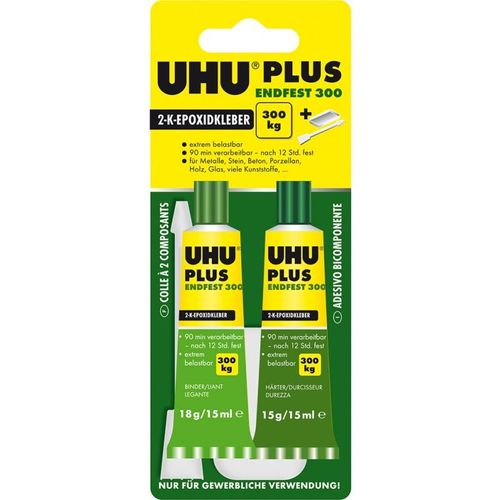 UHU PLUS Colle 2 composants ENDFEST 300 Tube 33g (Par 6)