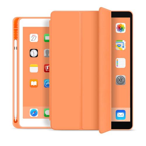 Orange Ipad Pro 10.5 2018 Étui Pour Ipad Avec Porte-Crayon, Couverture Intelligente