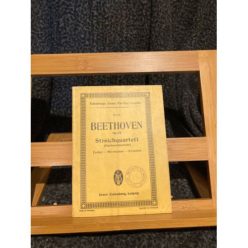 Beethoven Quatuor À Cordes Opus 74 Les Harpes Partition De Poche Eulenburg N°22