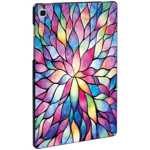 19. Fleur Arc-En-Ciel Galaxy Tab A 9.7 Coque De Protection Rigide En Plastique Pour Tablette Samsung Galaxy Anti-Chute, Avec Stylet