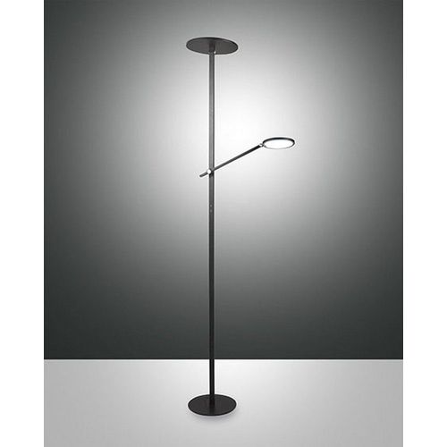 Fabas Luce Regina Lampadaire Intégré Led Verre Noir