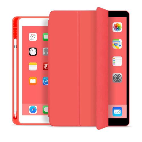 Rouge Ipad Pro 11 2020 Étui Intelligent Avec Porte-Crayon Et Stylo Film