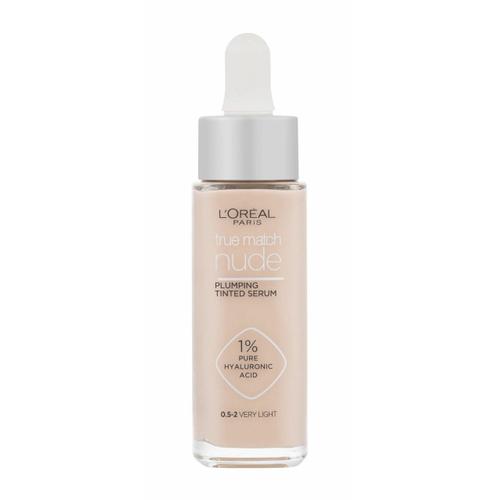 Loréal Paris 30ml Sérum Teinté Repulpant True Match Nude, 0,5-2 Très Léger, Maquillage 