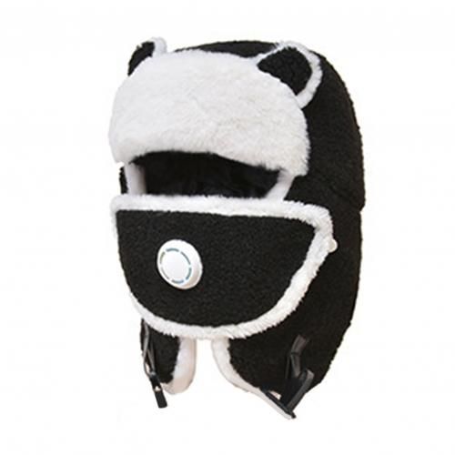 Casquette Tricotée Pour Femme, Chapeau D'hiver Chaud Tricoté En Fausse Laine D'agneau, Couvre-Chef Coupe-Vent Avec Valve De Respiration