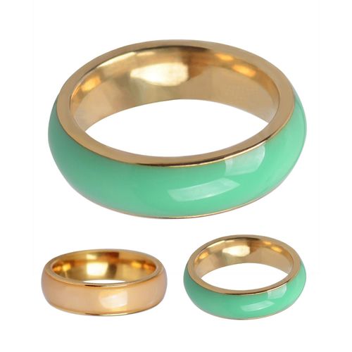 Bague De Doigt Pour Hommes, Faux Bijou Vert Simple, Accessoire De Fête De Fiançailles, Cadeau