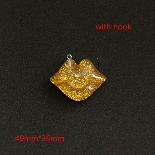 Résine Multicolore À Dos Plat, 6 Pièces, 49mm X 36mm, Grande Bouche Pour Collier, Porte-Clés, Pendentif, Accessoires De Bricolage