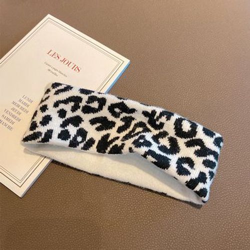 Bandeau En Laine À Carreaux Noir Et Blanc, Bandeau Sportif Absorbant La Sueur, Coiffure Simple À La Mode