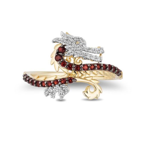 Bagues Dragon En Cristal Et Métal Doré Pour Femmes, Bijoux De Luxe, Fins Et Minimalistes, Avec Strass Rouge, Z3t547