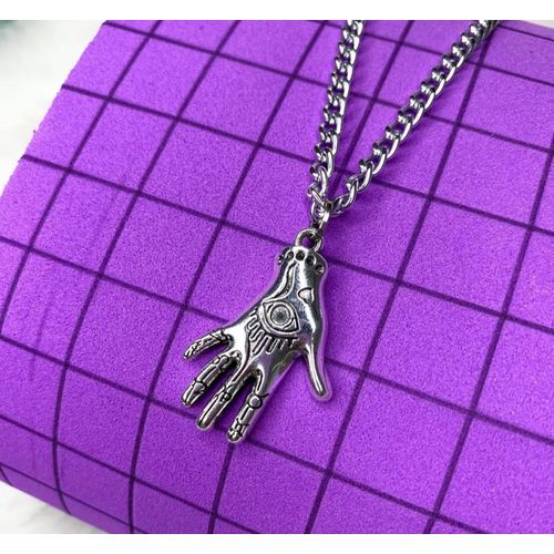 Colliers Avec Pendentif Main Diable, Style Européen, Punk Rock, Mauvais ¿Il, Os, Ras Du Cou, Tendance, Bijoux Porte-Bonheur, Pour Hommes Et Femmes
