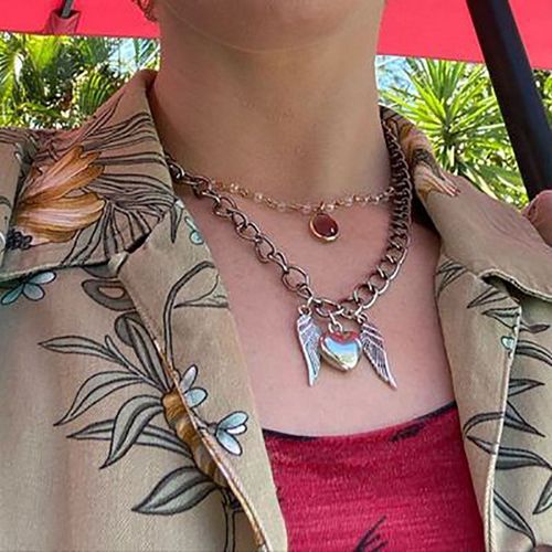 Collier Avec Pendentif Vintage En Métal Pour Femmes Et Hommes, Hip Hop Punk, Fête Cool, Harajuku, Ras Du Cou, Bijoux À La Mode, Nouveau