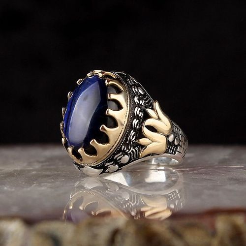 Bague Punk Vintage Rétro Pour Hommes, Style Arabe Du Moyen-Orient, En Métal Ancien, Rouge Grenat, Pierre Flamme, Bijoux Cadeaux De Fête, 2021
