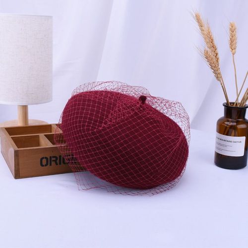 Béret En Laine Pour Femmes, Couleur Unie, Casquette Rétro, Vintage, En Maille, Élégant, Hiver