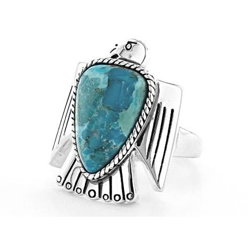 Bague Turquoise Punk Gitane Tibétaine En Métal, Anneau Vintage, Large Bande, Fait À La Main, Bijoux De Mariage Pour Femmes