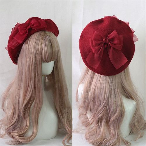 Bérets En Mélange De Laine, Chapeau Pour Femmes Et Filles, Fait À La Main, Style Marin, Preppy Chic, Casquette Pour Étudiants, 2021