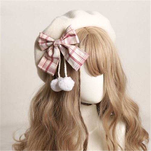 Chapeau De Peintre Polyvalent À Carreaux, Chapeau De Fille Douce Japonaise, Haut Français Élégant En Mélange De Laine, Béret À La Mode, Automne Hiver, 2021