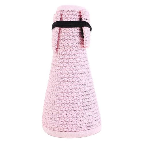 Chapeau De Paille À Large Bord Pour Femmes, N¿Ud Papillon, Protection Contre Le Soleil, Casquette De Plage D'été, Chapeaux À Visière Pliable