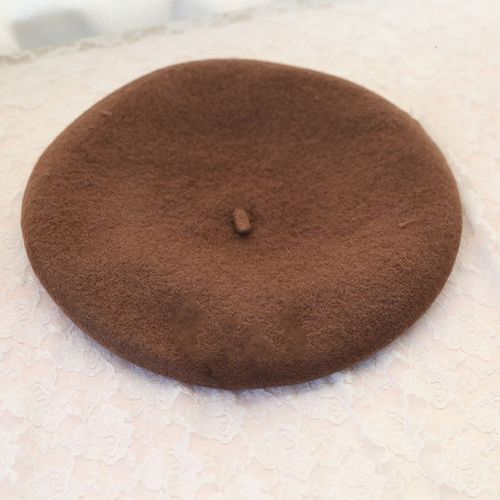 Chapeau De Peintre En Laine Lolita, Chapeau De Peintre Japonais, Chapeau Plat, Doux, Joli, Shopping, Petit Béret D'ours Frais Et Mignon, Collection Automne Et Hiver