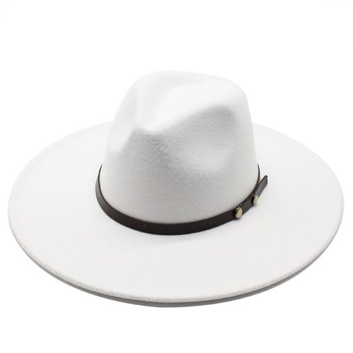 Chapeaux En Feutre De Laine Pour Femmes Et Hommes, Ceinture, Jazz Fedora, 9.5cm De Large, Élégant, Panama, Trilby, Vente En Gros