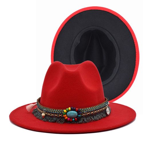 Ceinture En Feutre De Laine Pour Hommes Et Femmes, Chapeau À Large Bord, Style Jazz Fedora, Unisexe, Fête Panama, Trilby, Cowboy