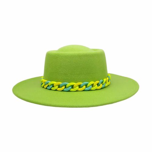 Chapeau En Laine Pour Femmes, Style Rétro Britannique, Style Jazz, Élégant, Couleur Unie, Panama, Automne Et Hiver