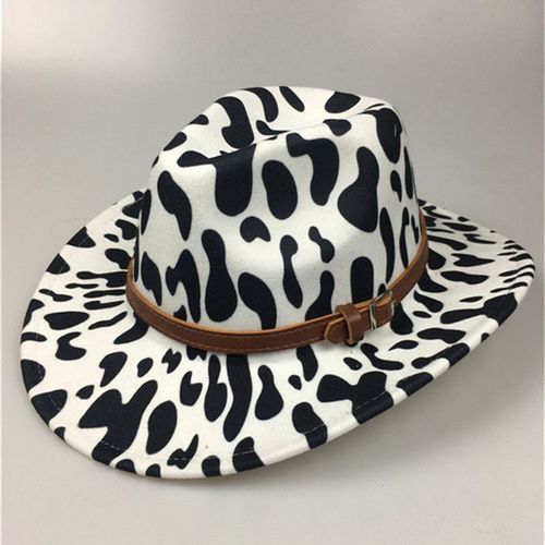 Chapeau De Cowboy À Bord Incurvé Pour Femmes, Chapeau En Feutre De Style Western Jazz, Vintage, Panama, Vente En Gros