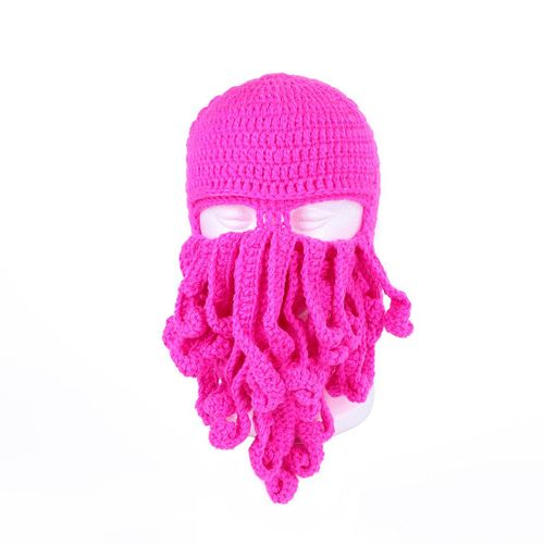 Bonnet En Corne De Poulpe Tricoté En Laine Pour Homme Et Femme, Chapeau, Décoration D'halloween, Amusant, Chaud, Hiver