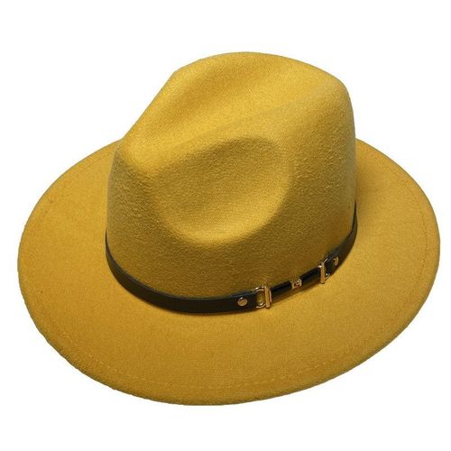 Chapeau En Laine Pour Hommes Et Femmes, Vintage, Feutre, Noir, Ceinture À Large Bord, Jazz, Casquette Ronde Européenne Et Américaine, Panama